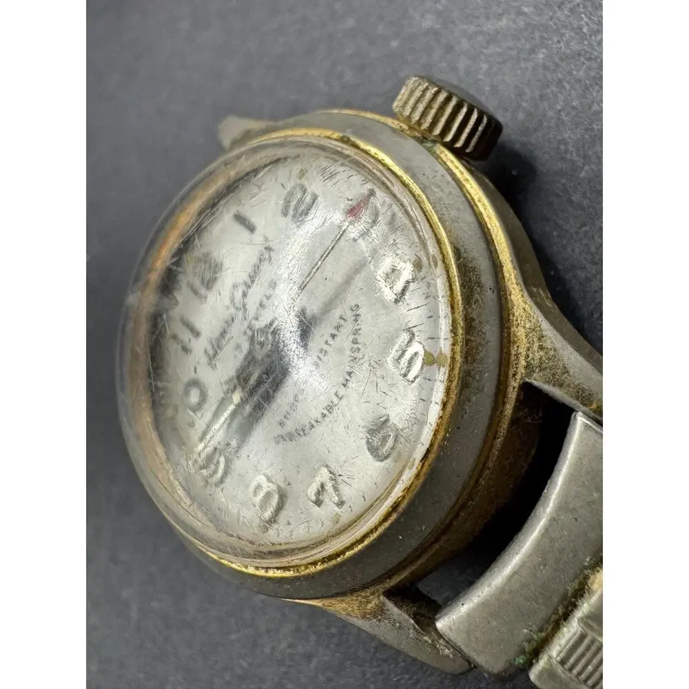 Vintage Henri Gireaux 17 Jewels Silver Tone Ladies Swiss Made Watch Manual Wind